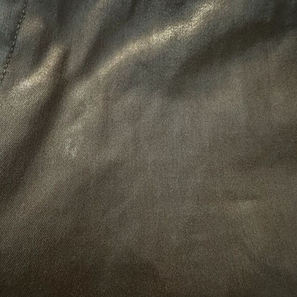 Banana Republic Brown Waxed Denim Mid-Rise Jeans Women's 31 Boho Moto - Picture 10 of 11